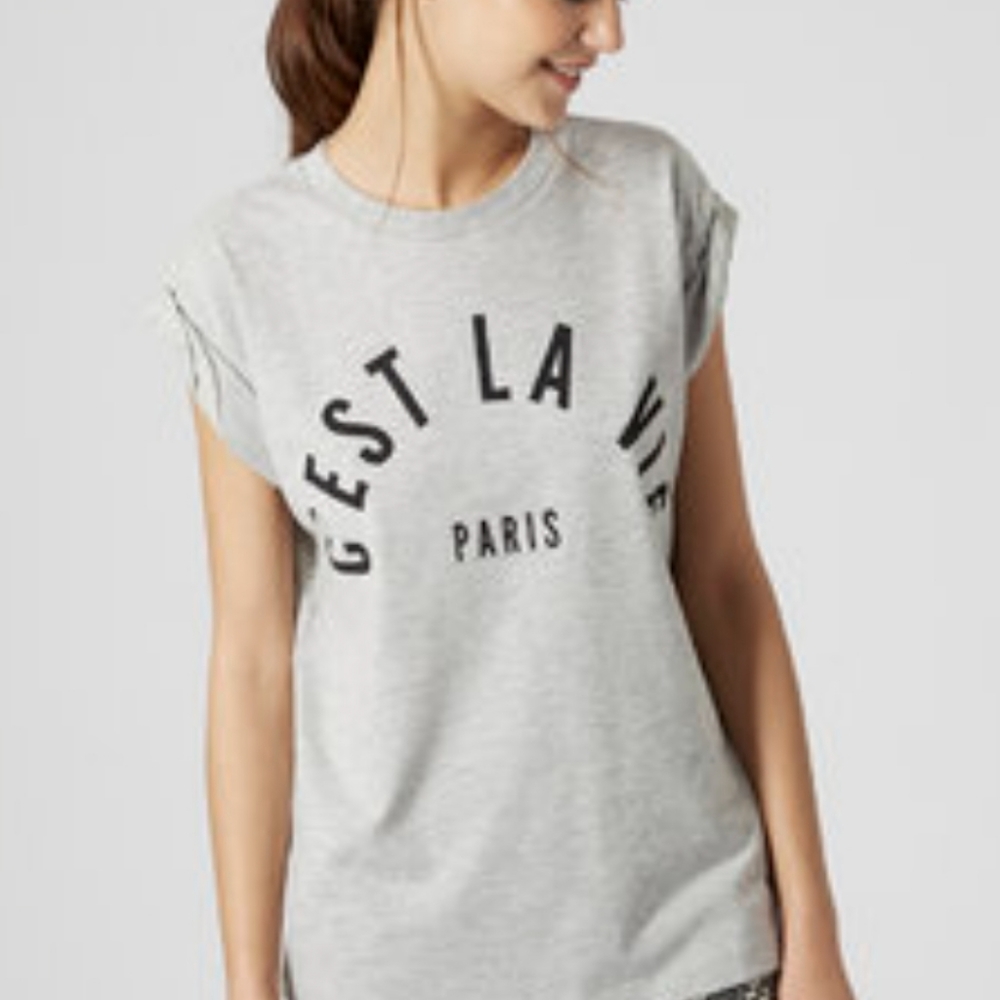 Topshop tee and cake C'est La Vie Tshirt